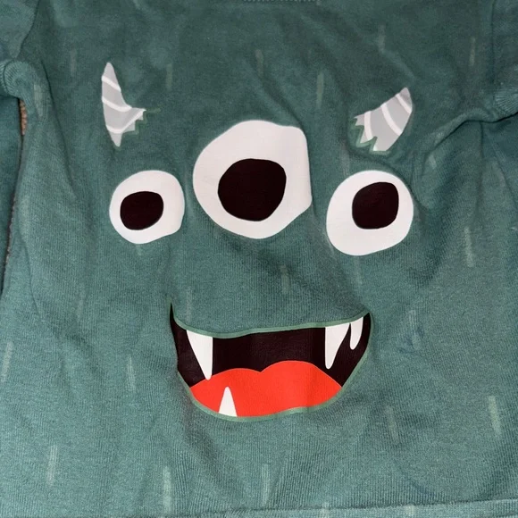 3 for $20! Offers open! Kids 5t pajama set Old Navy Teal Monster Pajama Set 5t - Picture 4 of 6